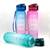 1L Plastic Water Bottle Tritan Frosted Gradient Bouncing Water Bottle Sports Water Bottle Space Cup Travel Mug