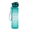 1L Plastic Water Bottle Tritan Frosted Gradient Bouncing Water Bottle Sports Water Bottle Space Cup Travel Mug