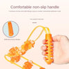 Hand-held Back Shoulder Neck Muscle Massager,Fitness Physiotherapy Massage Roller,Bead Pull-Back Roller Legs Back Waist Massage