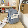 Fresh Contrast Color Student Bag New Summer Trend Early High School Girl Backpack Nylon Cloth Light Weight School Bag