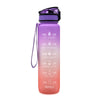 1L Plastic Water Bottle Tritan Frosted Gradient Bouncing Water Bottle Sports Water Bottle Space Cup Travel Mug