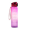 1L Plastic Water Bottle Tritan Frosted Gradient Bouncing Water Bottle Sports Water Bottle Space Cup Travel Mug