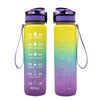 1L Plastic Water Bottle Tritan Frosted Gradient Bouncing Water Bottle Sports Water Bottle Space Cup Travel Mug