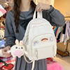 Fresh Contrast Color Student Bag New Summer Trend Early High School Girl Backpack Nylon Cloth Light Weight School Bag