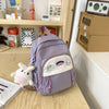 Fresh Contrast Color Student Bag New Summer Trend Early High School Girl Backpack Nylon Cloth Light Weight School Bag