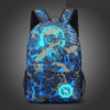 Starry Night Light Children's Backpack Oxford Cloth Print Backpack Middle School Girls' School Bag